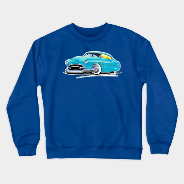 Buick SuperRiviera (1952) Turquoise Crewneck Sweatshirt by y30man5